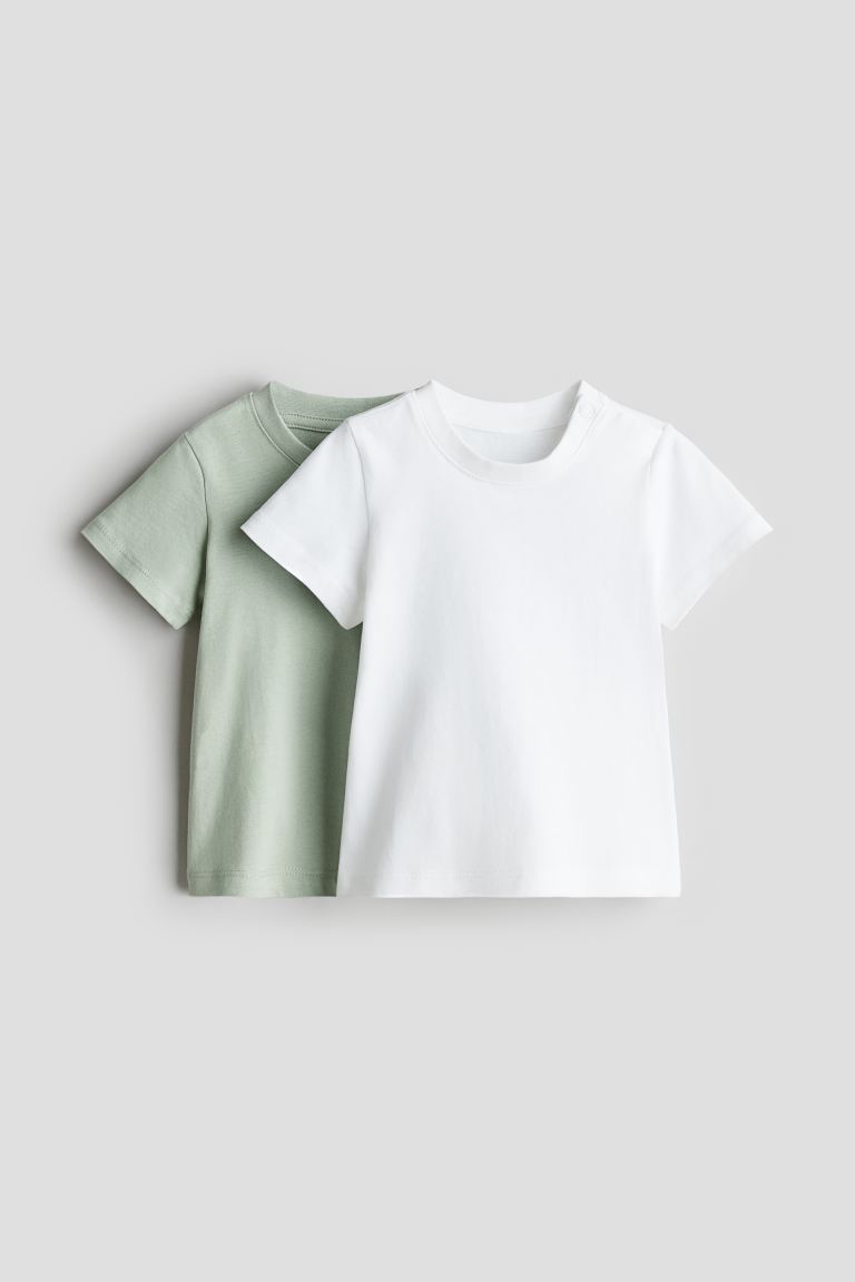  Cotton T-shirts(2-pack)